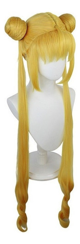 Ebingoo-sailor Moon Cola De Caballo Peluca Sintética Cosplay