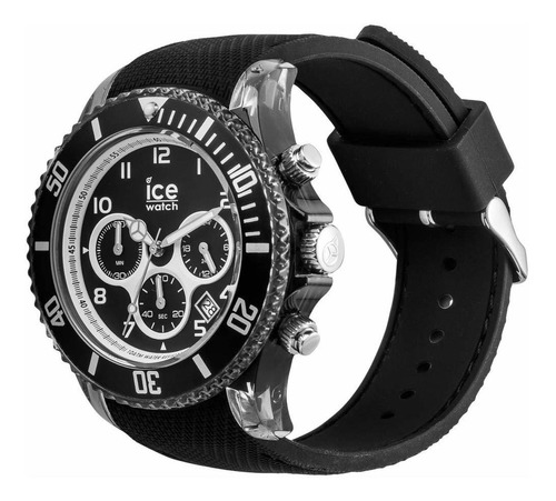 Reloj Hombre Ice Watch 14216 Cuarzo Pulso Negro En Silicona