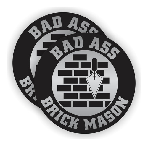 Bad A$$ Brick Mason - Adhesivo Para Casco, Caja De Herramien