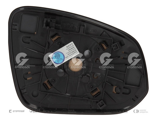 Imagen 2 de 8 de Vidrio De Espejo Hilux 2016 2017 2018 2019 Con Base Orig Izq