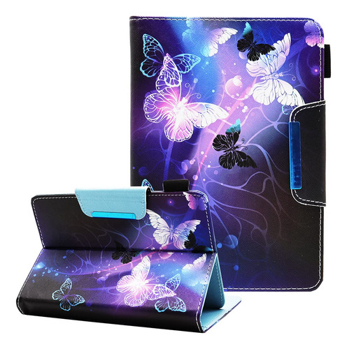 Nannxiebky Funda Universal Para Tablet Android De 10 10.1 Pu