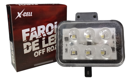 Farol Com 6 Led Bloco Optico Xr 250 Tornado / Bros 125 - 150