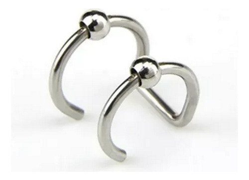 Piercing Clip A Presión Para Labio Y Oreja Set De 3 Unidad