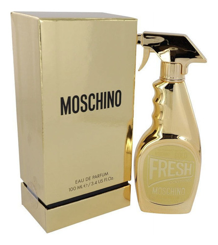 Edp 3.4 Onzas Fresh Gold Couture De Moschino Para Mujer