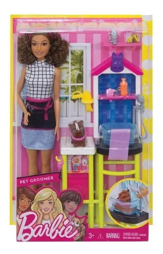 Boneca Barbie Quero Ser Estilista de Bichinhos Mattel Dhb63