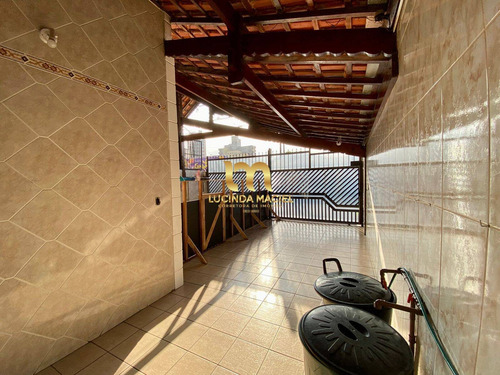 Imagem 6 de 15 de Casa Geminada Na Praia, 03 Dorms, Suíte, 03 Vagas, Quintal- Vila Tupi - Ca2486