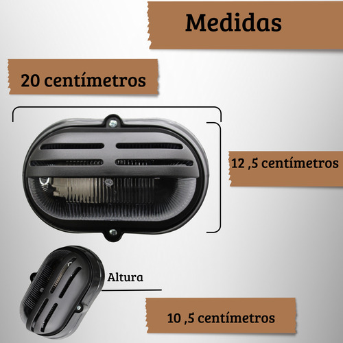 Kit 4 Luminária Arandela Tartaruga Externa Com Grade Parede