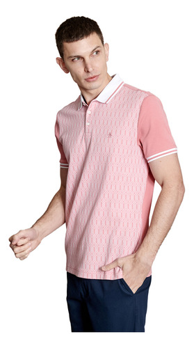Polo Con Jacquard Frontal Interlock