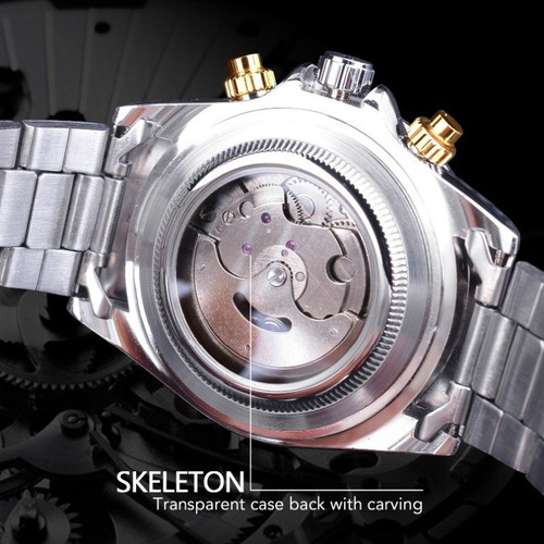 Reloj Luminoso Mecánico Automático Jaragar F120554