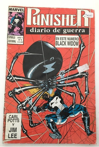Comic Marvel: Punisher Diario De Guerra - Black Widow. #9. Editorial Simbolo