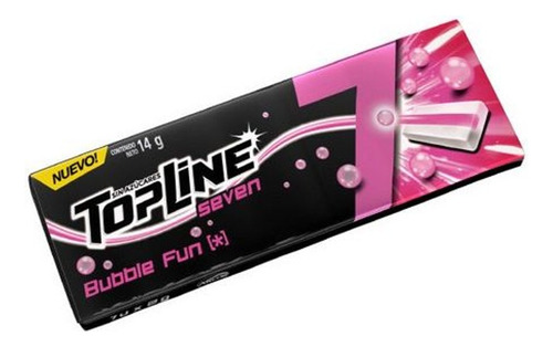 Chicle Topline 7 Bubble Funx16 Unid - Arcor Oficial