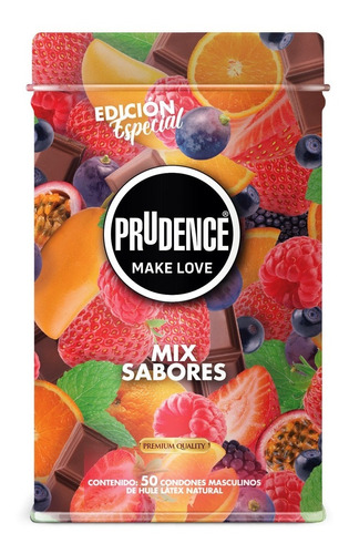 50 Condones Prudence En Lata Edición Especial, Mix Sabores