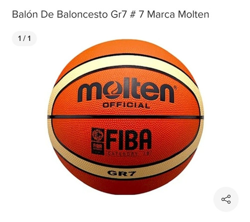 Balón Molten De Basketball 7