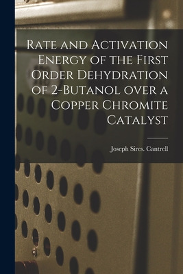 Libro Rate And Activation Energy Of The First Order Dehyd...