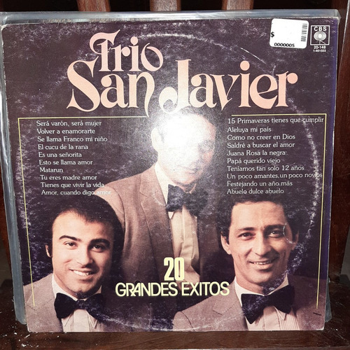 Vinilo Trio San Javier 20 Grandes Exitos Zzz F3