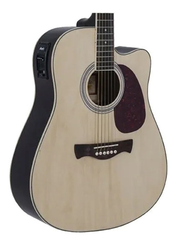 Violão eletroacústica Tagima Memphis MD 18 para destros natural madeira técnica satin