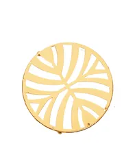 Comprar Posafuentes Cromado 18 Cm Decorativa Color Dorado Posa Pava