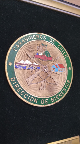 Placa Antigua Carabineros Bienestar (Usado)