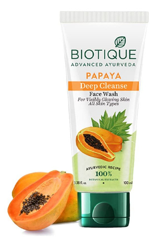 Biotique Bio Papaya Visiblemente Flawless Skin Face Wash, 3.