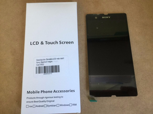 Pantalla Lcd Con Tactil Sony Xperia Z