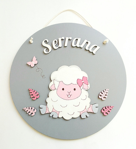 Imagen 3 de 10 de Carteles Con Nombre Xl Niñas - Decoración Infantil