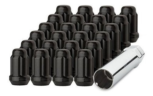 Lug Nuts Negros M12x1.5 - 24 Pzas. - Para Rines De Posventa