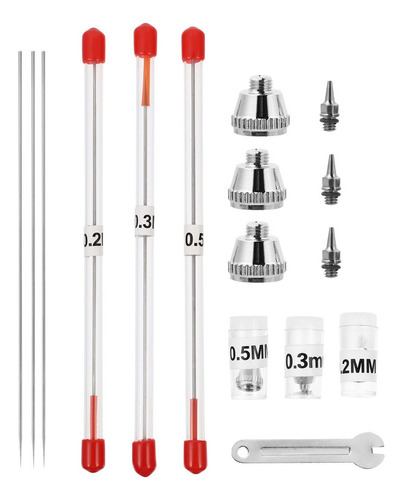 1 Juego De Boquilla De Pulverización De Aguja Con Tapa De Ae