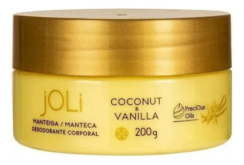 Manteca Crema Corporal Coco Vainilla Desodorante Joli Hinode