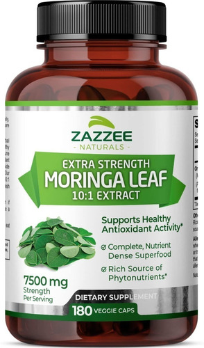 Moringa Extracto Organico 10,000 Mg Vegano 150 Capsulas, ,  