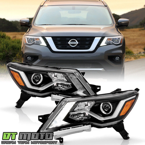 Par Faros Negro Led Drl Nissan Pathfinder Sl 2017 3.5l