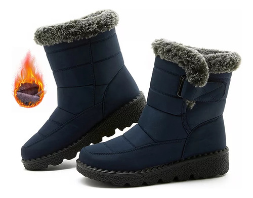 Botas De Nieve Impermeables Para Mujer En Tres Colores