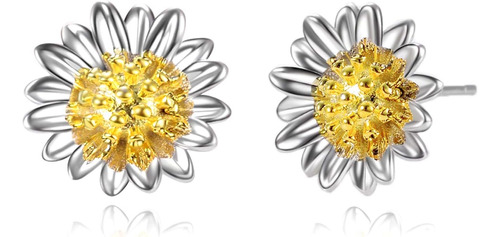 Pendientes De Girasol De Plata De Ley 925 Stud You Are My Su