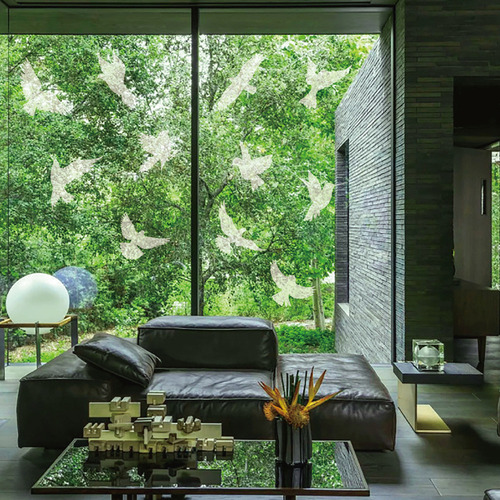Adhesivos Anticolisión For Ventanas Con Diseño De Pájaros,
