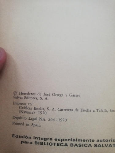 El Espectador (18), Jose Ortega Y Gasset (Usado)