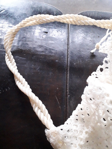 Bolsa Vintage Tejida Nylon Artesanal