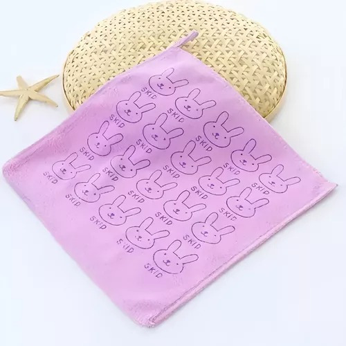 Juego De 5 Toallas Suaves Y Absorbentes Con Conejito