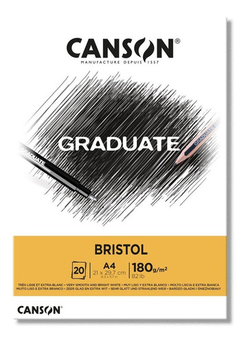 Canson Graduate Esbozo A4 - 21x29.7 Cm - 96g - 40 Hojas.