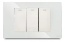 Comprar Apagador Triples De Vidrio Templado Olux
