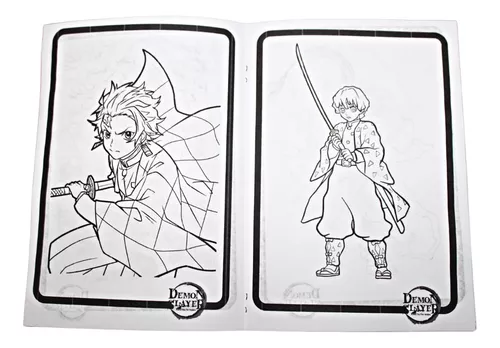 Demon slayer  Páginas para colorir, Livro de colorir, Desenho de