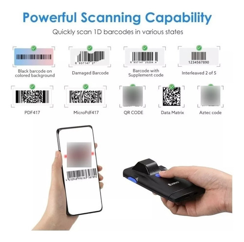 Scanner Leitor Barras E Qr 1d 2d Acoplável Celular Ey-024
