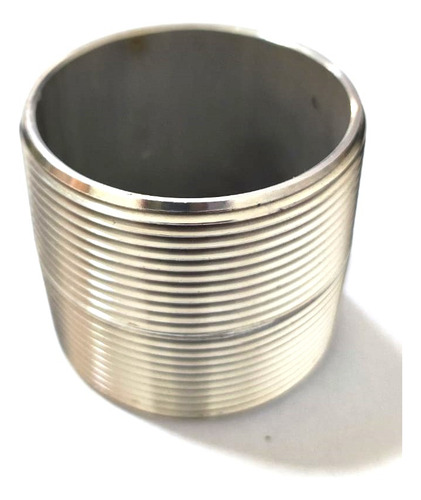 Niple Cuerda Corrida En Ac. Inoxidable T304 De 3 Pg