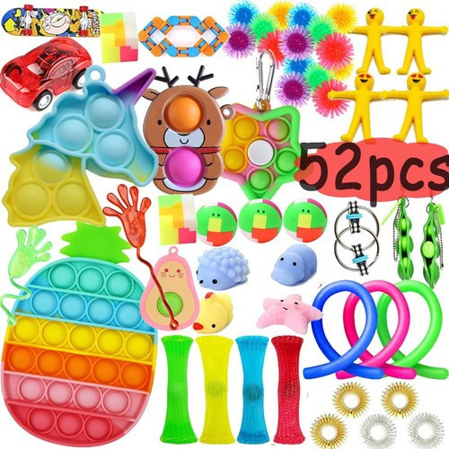 Kit Antiestrés Para Manos Fidget Toys Pop Fit Toys 52.