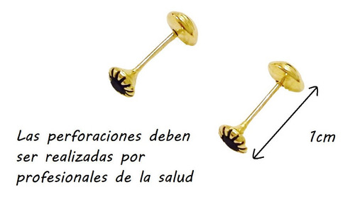 Imagen 3 de 10 de Aros Abridores Oro Gold Filled 14k Piedra Azul Vanesa Duran