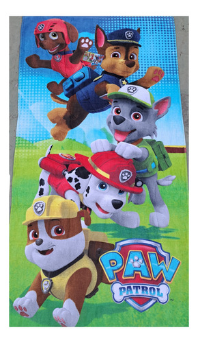 Toallon La Granja Paw Personajes Baño Niños Microfibra