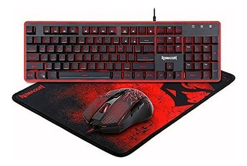 Redragon S107 Gaming Keyboard, Mouse, Mouse Pad, Mechanical 