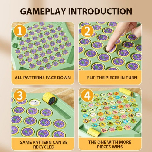 Juguete Infantil Con Juego De Mesa Abatible Para 2-4 Jugador