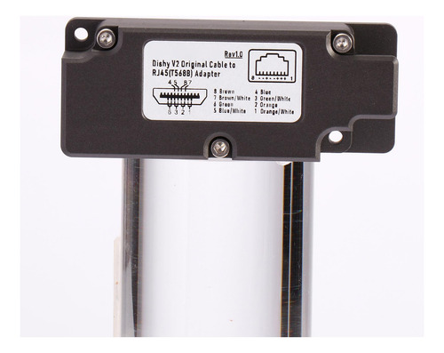 Cable Ethernet Al Adaptador Accesorio Caja Metálica T568b