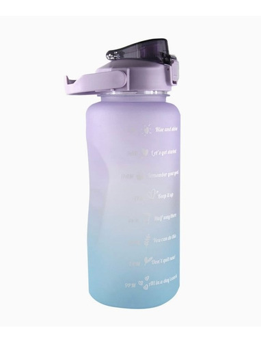 Botella Para Agua Deportiva 2 Litros Motivacional Multicolor