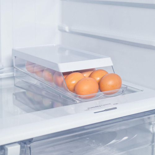 Organizador De Huevos Roll Clear Fresh 14 Un Blanco