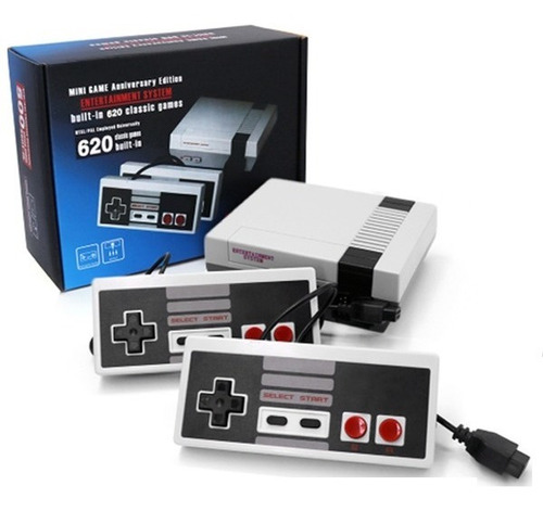 Mini Consola Retro Videojuegos Clásica 620 Juegos 2 Controle